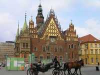 Kostol na nmest v meste Wroclaw